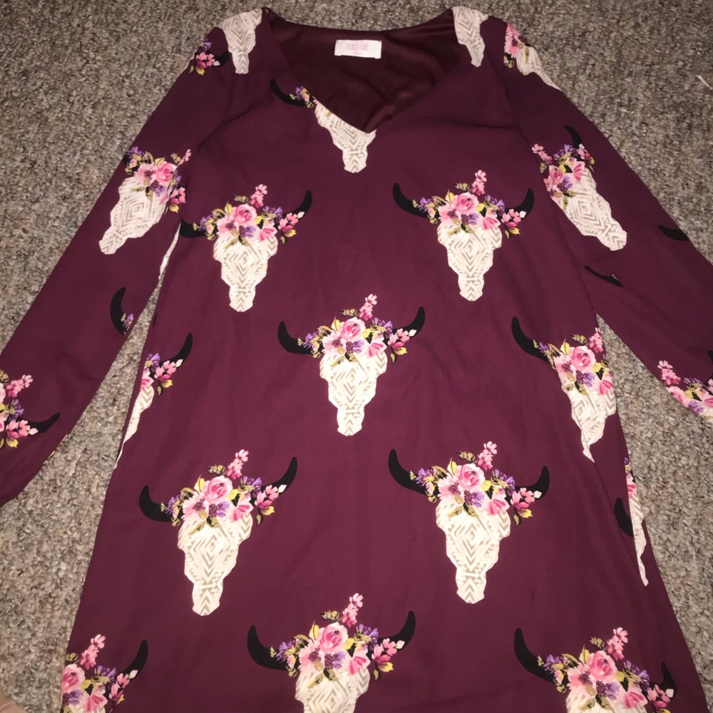 skull and floral